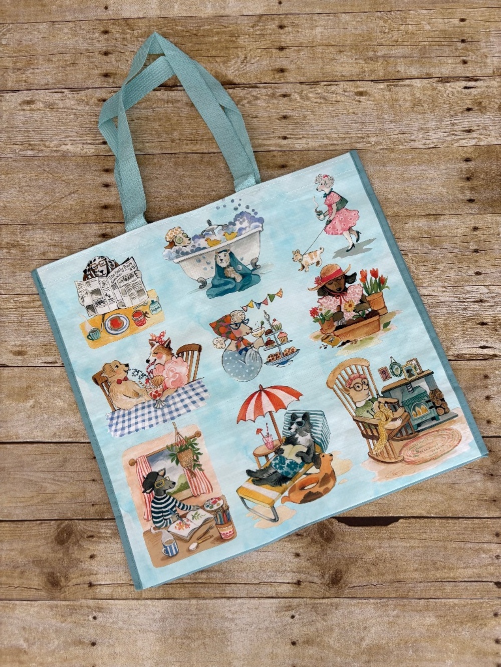 TJ Maxx Reusable Shopping Bag Dogs Day Out New
